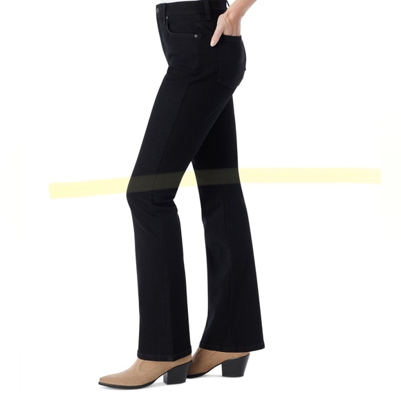 Gloria Vanderbilt Amanda OG Bootcut Jeans with Slimming Panel size 16 - black - Picture 2 of 8